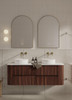 Karijini Black Walnut Wall Hung Vanity 1800mm Double Basin 