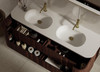Karijini Black Walnut Wall Hung Vanity 1800mm Double Basin 