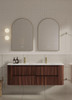 Karijini Black Walnut Wall Hung Vanity 1800mm Double Basin 