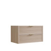 Bayside Washed Oak Wall Hung Vanity 600mm 