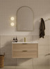 Bayside Washed Oak Wall Hung Vanity 600mm 