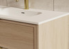 Bayside Washed Oak Wall Hung Vanity 600mm 