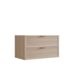 Bayside Washed Oak Wall Hung Vanity 750mm