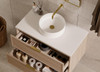 Bayside Washed Oak Wall Hung Vanity 750mm 