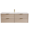 Bayside Washed Oak Wall Hung Vanity 1200mm