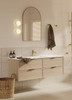 Bayside Washed Oak Wall Hung Vanity 1200mm 