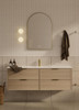 Bayside Washed Oak Wall Hung Vanity 1200mm 