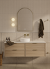 Bayside Washed Oak Wall Hung Vanity 1500mm Single Basin