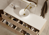 Bayside Washed Oak Wall Hung Vanity 1500mm Single Basin