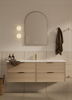 Bayside Washed Oak Wall Hung Vanity 1500mm Single Basin