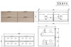 Bayside Washed Oak Wall Hung Vanity 1500mm Double Basin 