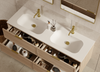 Bayside Washed Oak Wall Hung Vanity 1800mm Double Basin