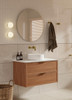 Bayside Century Teak Wall Hung Vanity 750mm 