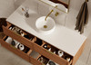 Bayside Century Teak Wall Hung Vanity 1200mm 