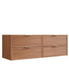 Bayside Century Teak Wall Hung Vanity 1500mm Single Basin 