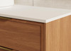 Bayside Century Teak Wall Hung Vanity 1500mm Single Basin 