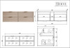 Bayside Century Teak Wall Hung Vanity 1500mm Single Basin 