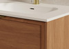 Bayside Century Teak Wall Hung Vanity 1800mm Double Basin 