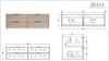 Bayside Century Teak Wall Hung Vanity 1800mm Double Basin 