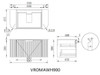 Roma Oak Fluted Wall Hung Vanity 900mm 