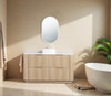 Roma Oak Fluted Floor Mount Vanity Single Bowl 1500mm  