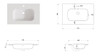Vanity Gloss White Polymarble Top With Integrated Basin 750 x 480 mm 