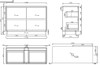 Willow Oak Floor Mount Vanity 1200mm 