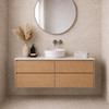Willow Oak Wall Hung Vanity 1200mm