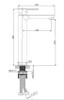 Rhino - Copper Finish Extended Basin Mixer 