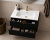 Ida Black Wall Hung Vanity 600mm 