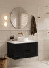 Ida Black Wall Hung Vanity 750mm 
