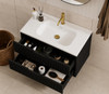 Ida Black Wall Hung Vanity 900mm 