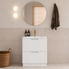Ida White Floor Vanity 600mm 