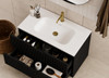 Ida Black Floor Mount Vanity 900mm 