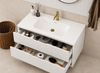 Ida White Floor Mount Vanity 900mm