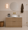 Ida Oak Floor Mount Vanity 900mm