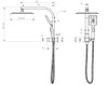 Rhino - Brushed Nickel Shower Combo Set 
