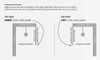 Frameless Fluted Curved Bath Screen 700 x 1400mm 