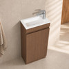 Willow - Powder Room Floor Mounted Walnut Vanity 400 mm 