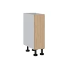 Base Cabinet 250mm with 1 Door in Ecru Oak Woodmatt Polytec