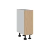 Base Cabinet 300mm with 1 Door in Ecru Oak Woodmatt Polytec 