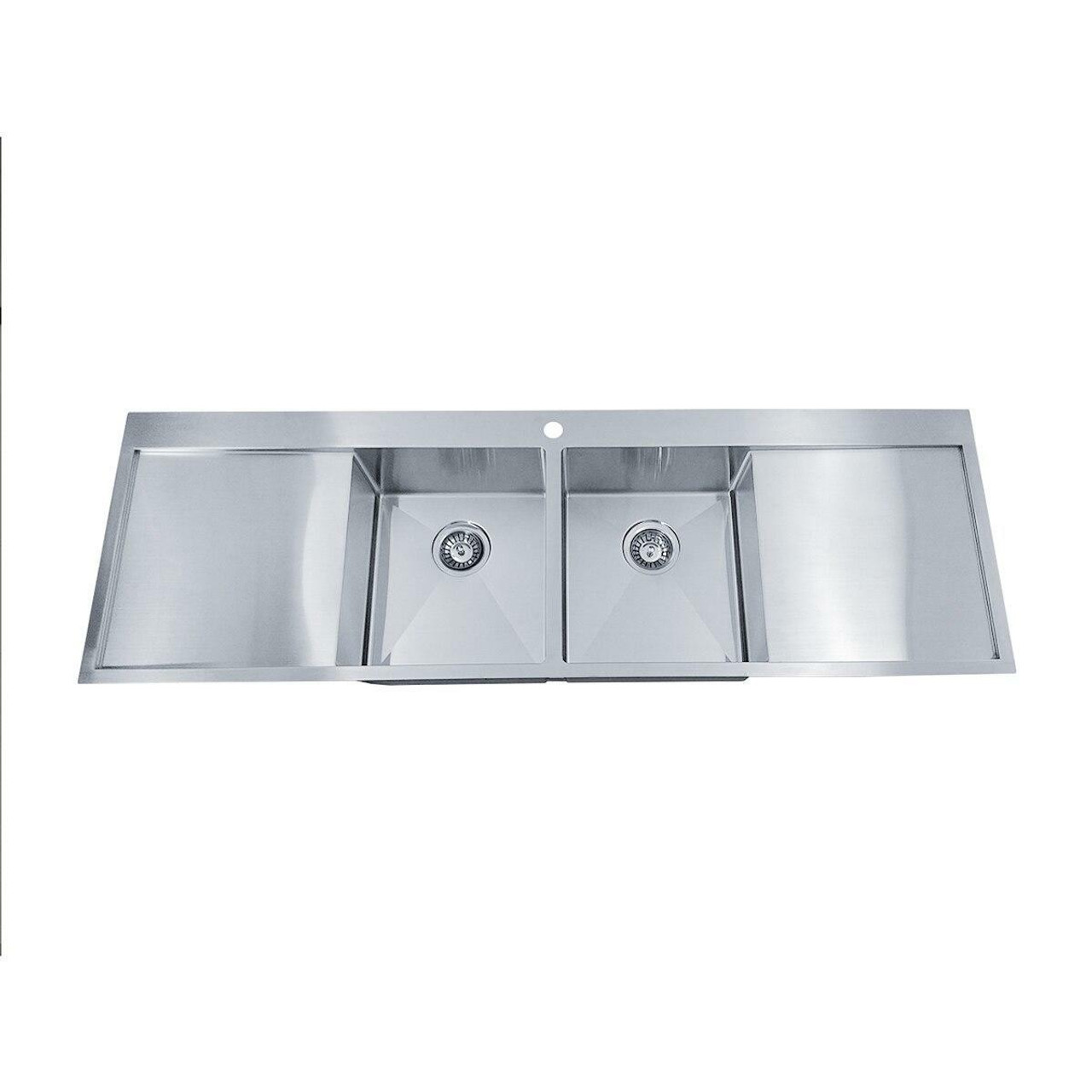 Buy Tech 1550 Double Centre Bowl Stainless Steel Inset Sink   Apip7vabp  74181.1630882702 