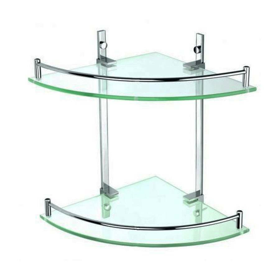 Buy Roma Double Glass Corner Shelf