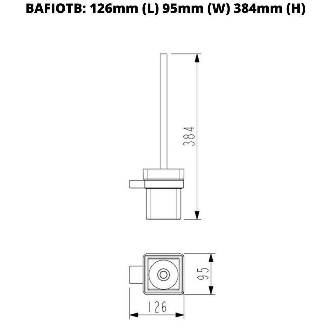 Buy Fiona Gun Metal Toilet Brush & Holder