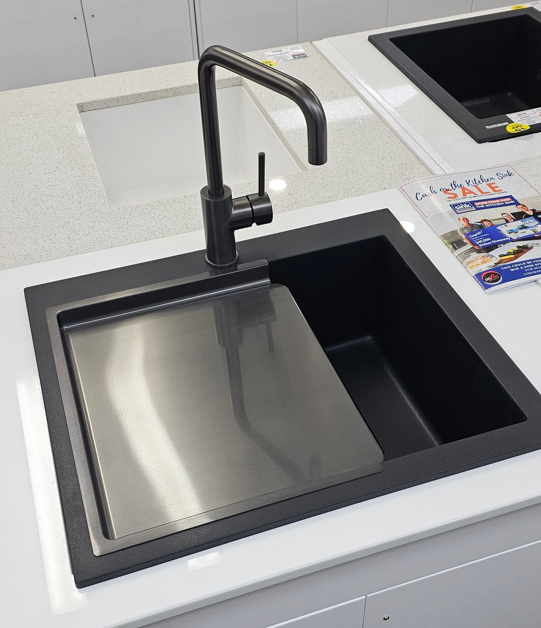 Buy Quadro/Tech Gun Metal Kitchen Drainer Tray