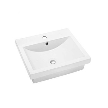 Manchester - White Half Inset Basin