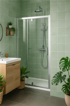Alcove Shower Pivot Door 1400mm  Alcove Shower Pivot Door 1400mm