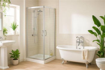 Alcove Shower Cubicle With Return 800mm  Alcove Shower Cubicle With Return 800mm