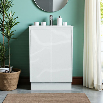 Tia - Floor Mounted Vanity & Top 600mm