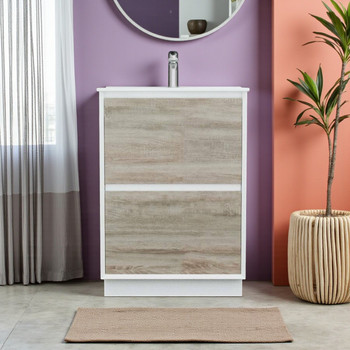 Fineline - Floor Mounted Vanity Cabinet Only (NO TOP) 600mm